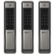 Врезной биометрический замок Solity GSP-2000BK SILVER